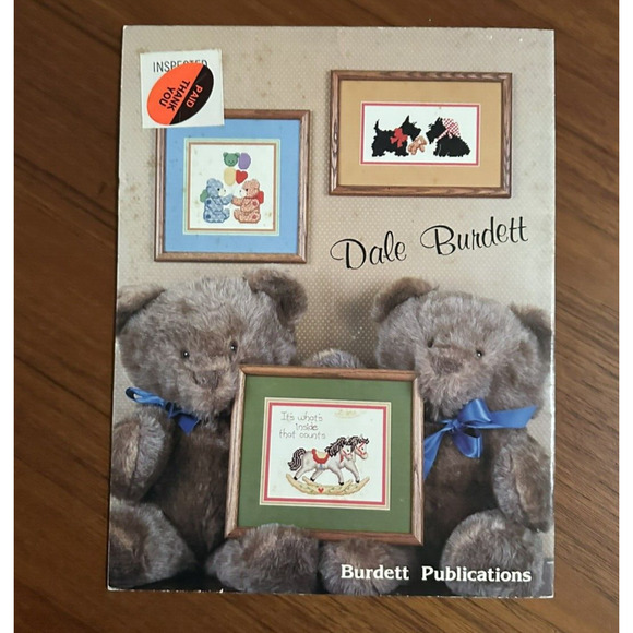 Vintage 1985 Lovable Friends Cross Stitch Pattern Book Dale Burdett - Picture 3 of 3